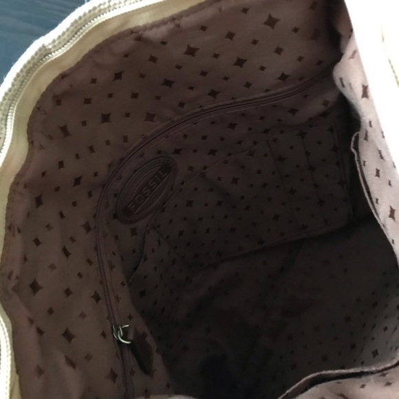 NWOT FOSSIL WOVEN CROSSBODY/HAND BAG - Picture 7 of 10